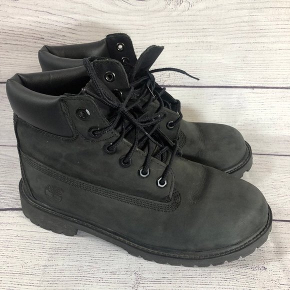 Timberland size 3 Big Kids 6 Inch Premium black - Picture 1 of 8